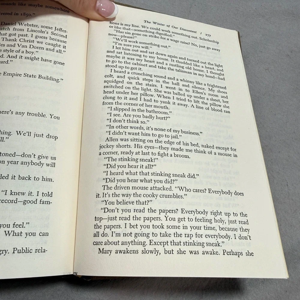 Vintage John Steinbeck Hardcover Set of 2 Books Uniform 1970s Book Club Editions
